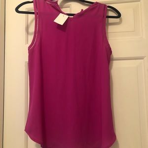 NWT Magenta sleeveless J Crew Factory blouse